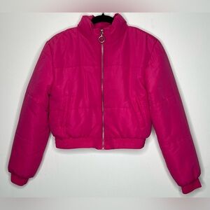 Forever 21 Pink Puffer Jacket